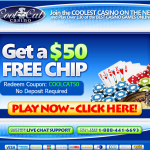 CoolCat casino homepage special offer $50