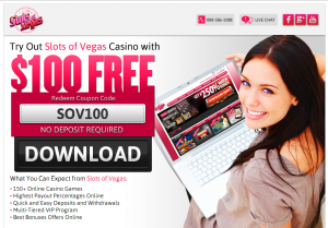 Slots of vegas casino $100 free