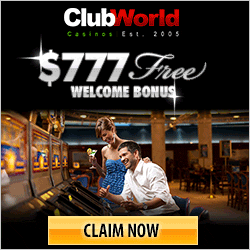 Club World Casino $777 FREE.